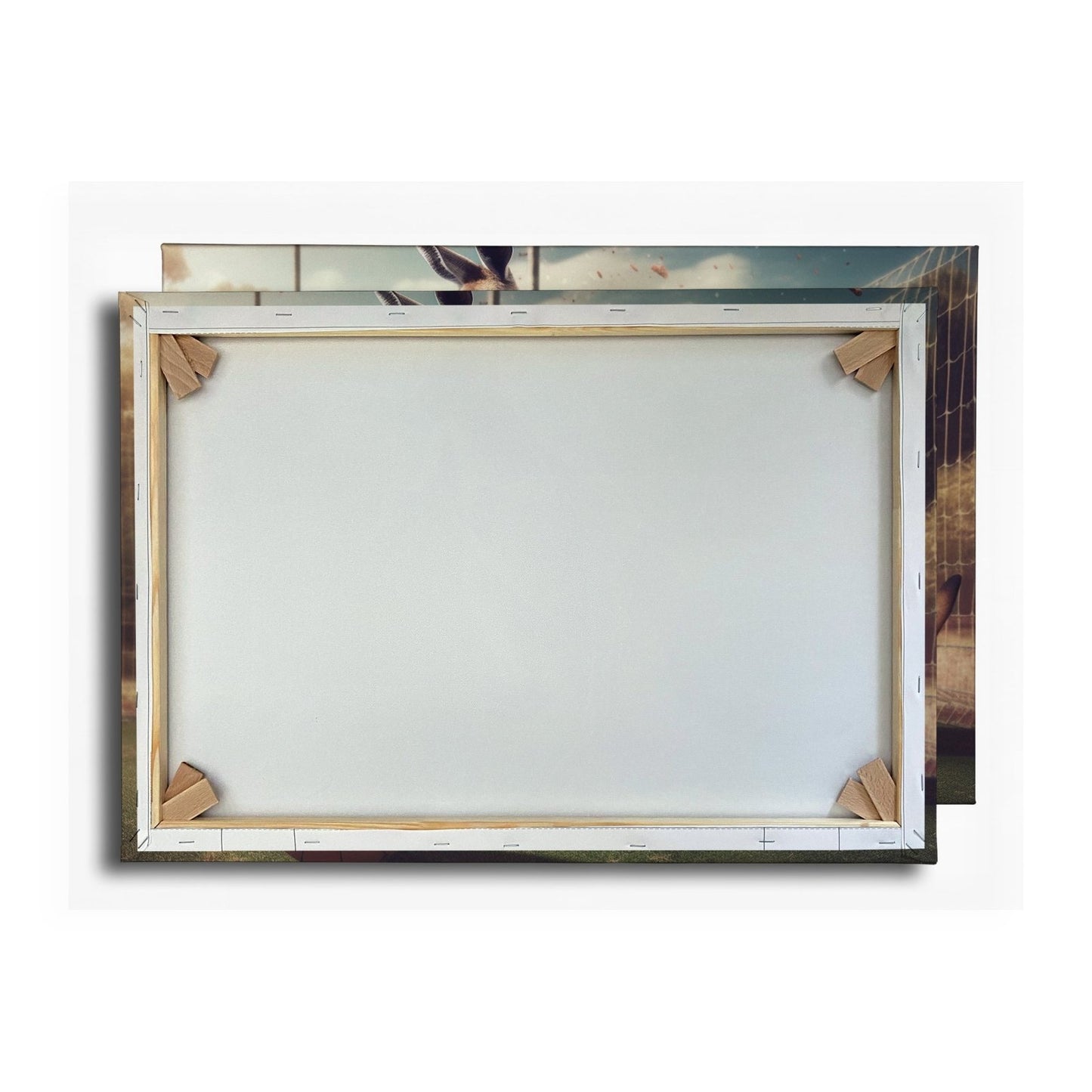 Leinwandbild Känguru am Ball – Dynamik trifft Spielfreude. - deyoli