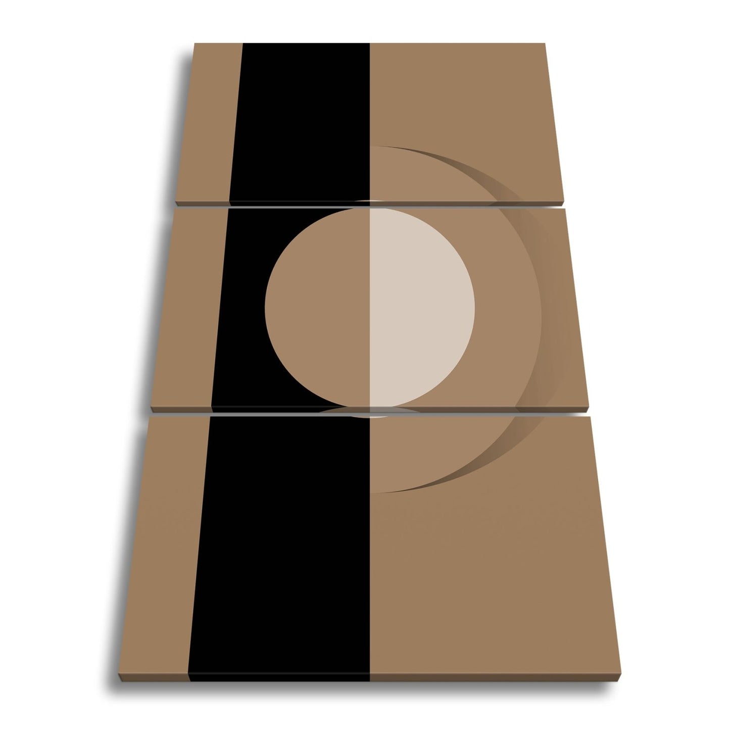 Leinwandbild Klares Retro - Design in kräftigen Formen. - deyoli