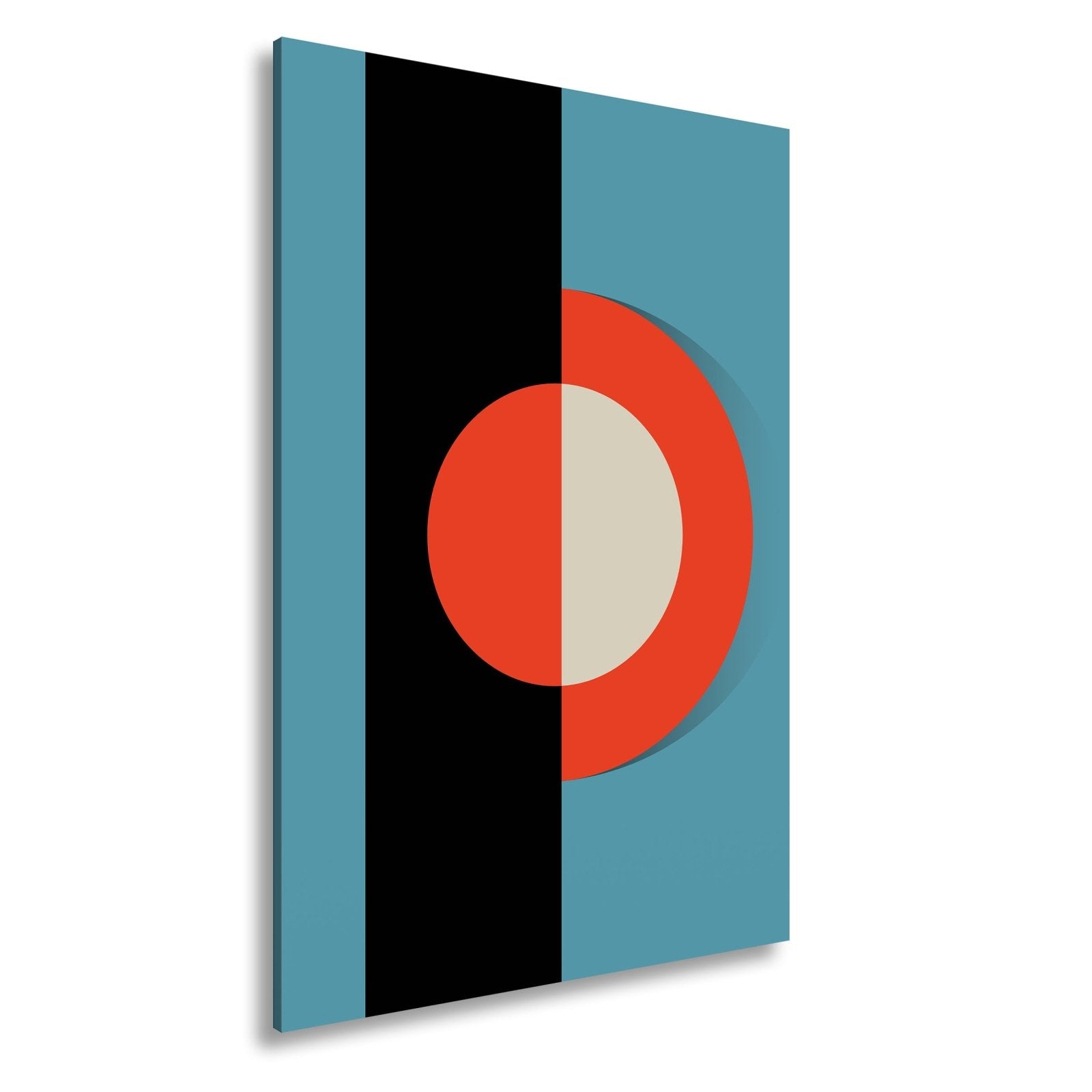Leinwandbild Klares Retro - Design in kräftigen Formen. - deyoli