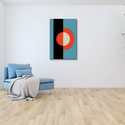Leinwandbild Klares Retro - Design in kräftigen Formen. - deyoli