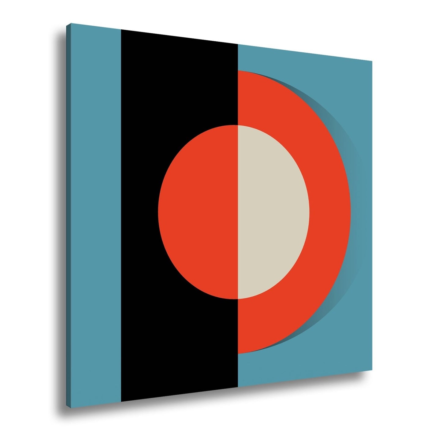 Leinwandbild Klares Retro - Design in kräftigen Formen. - deyoli