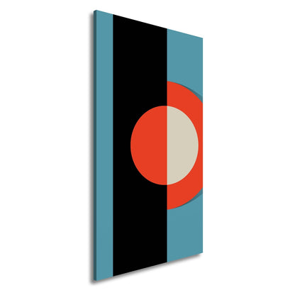 Leinwandbild Klares Retro - Design in kräftigen Formen. - deyoli