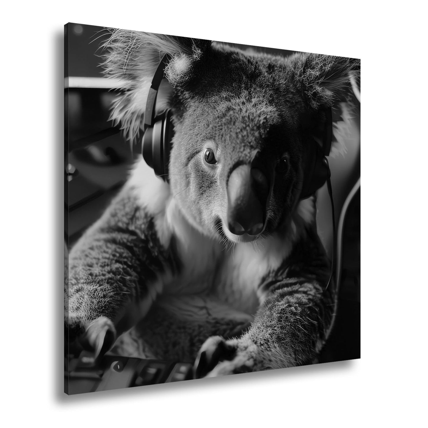 Leinwandbild Koala im Fokus – Gaming ist hier kein Spiel, sondern Kunst. - deyoli