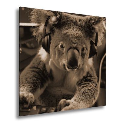 Leinwandbild Koala im Fokus – Gaming ist hier kein Spiel, sondern Kunst. - deyoli