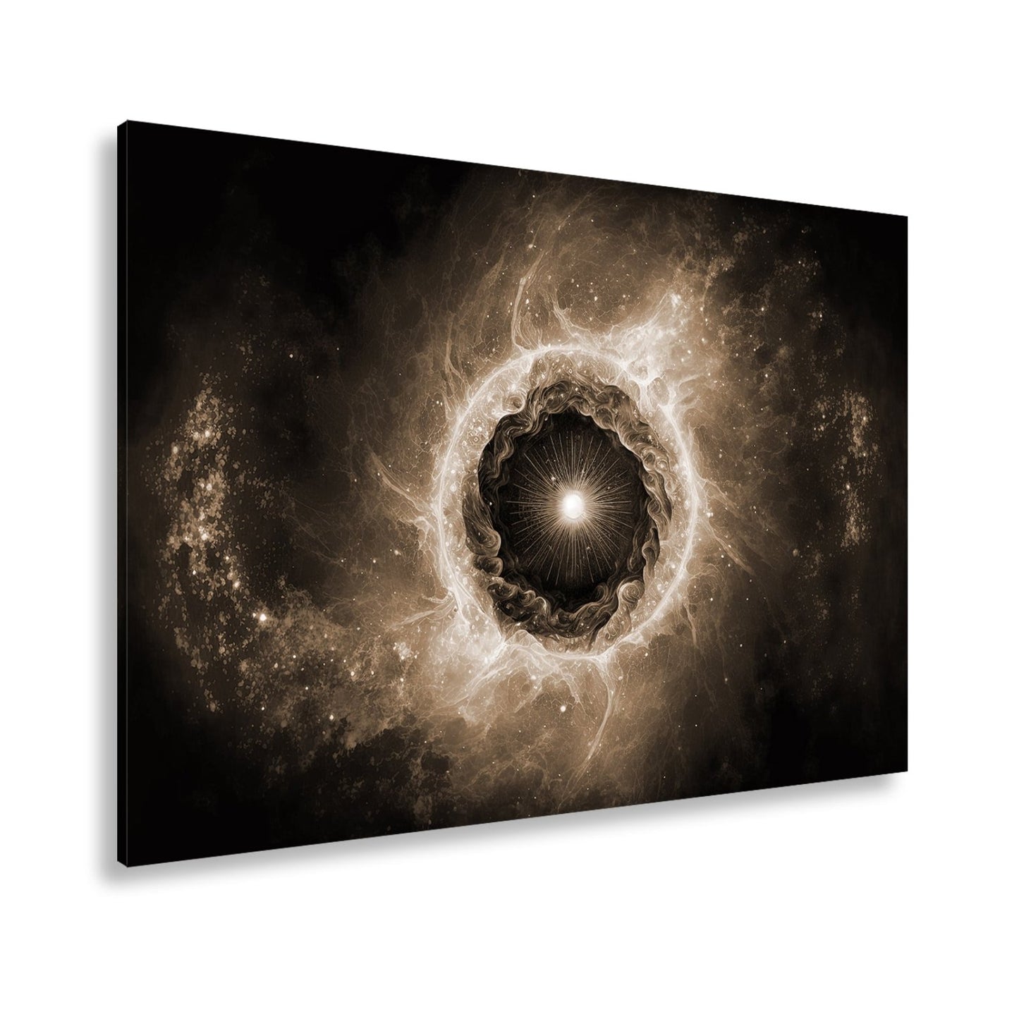 Leinwandbild Kosmisches Auge – Aus Licht und Nebel XXL Wandbild - deyoli