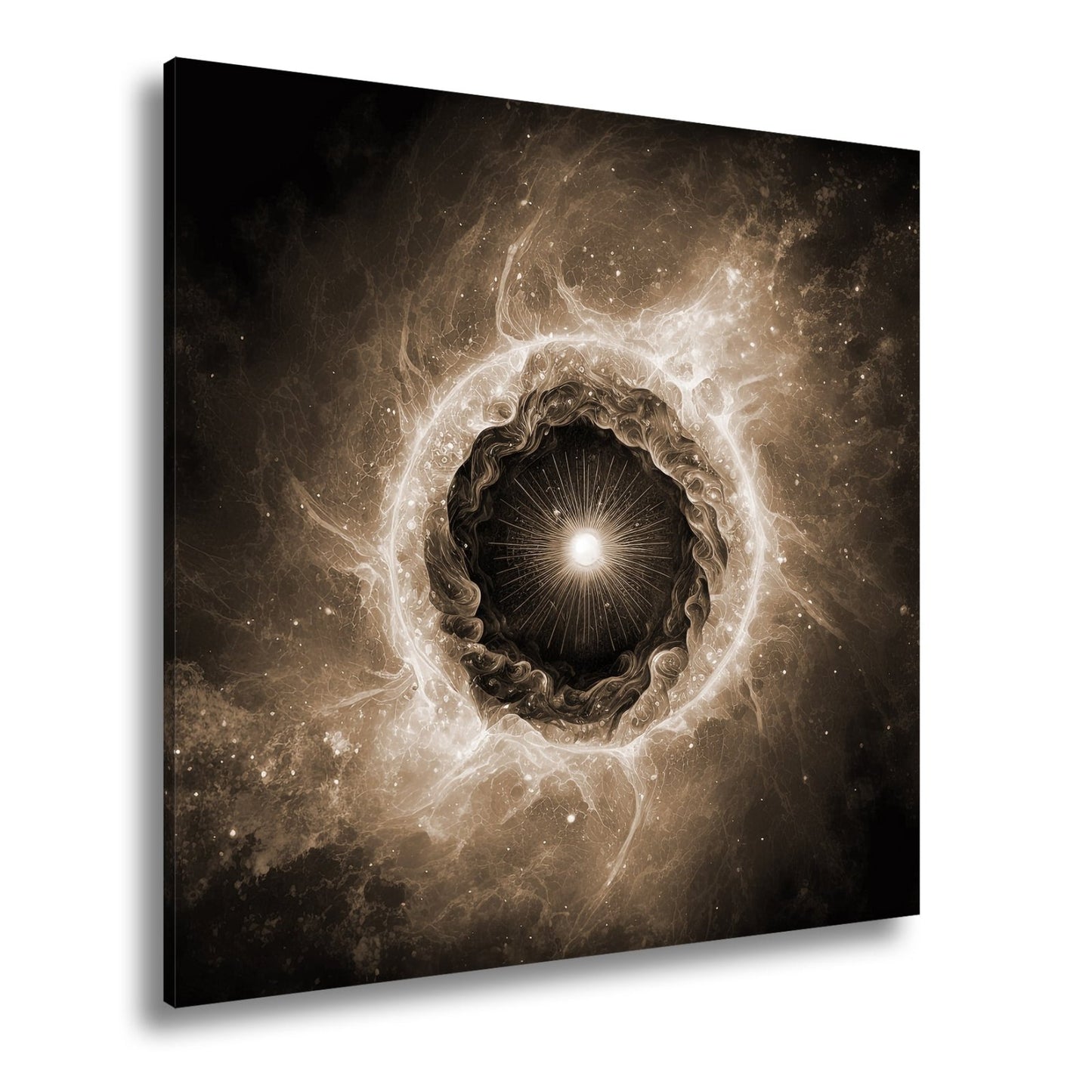 Leinwandbild Kosmisches Auge – Aus Licht und Nebel XXL Wandbild - deyoli
