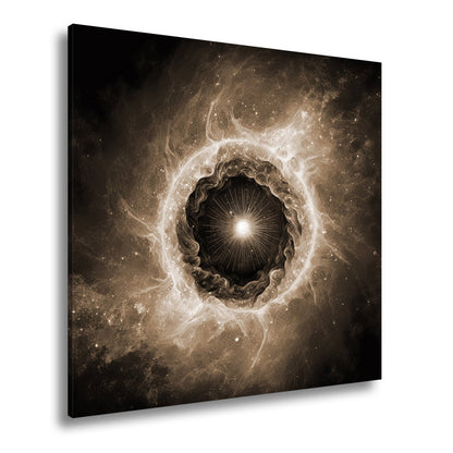 Leinwandbild Kosmisches Auge – Aus Licht und Nebel XXL Wandbild - deyoli