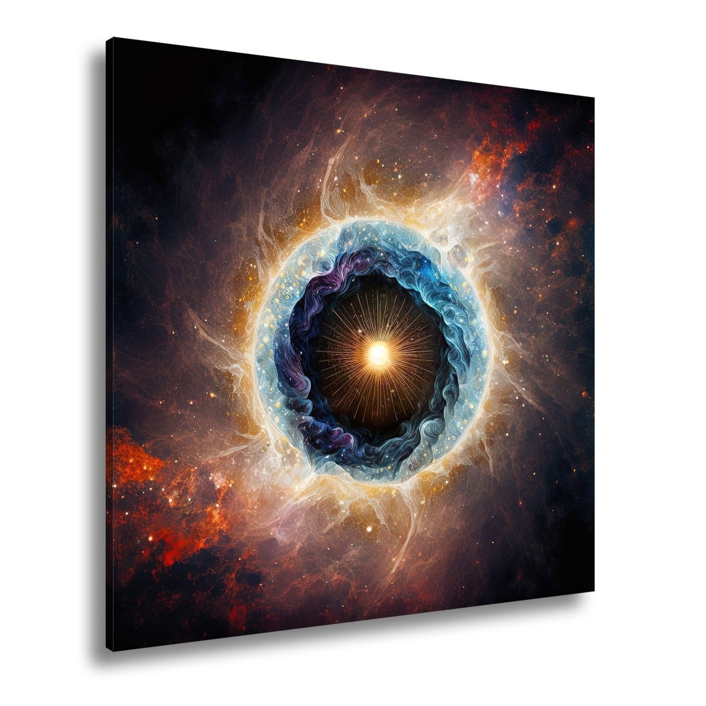 Leinwandbild Kosmisches Auge – Aus Licht und Nebel XXL Wandbild - deyoli