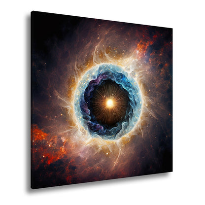 Leinwandbild Kosmisches Auge – Aus Licht und Nebel XXL Wandbild - deyoli