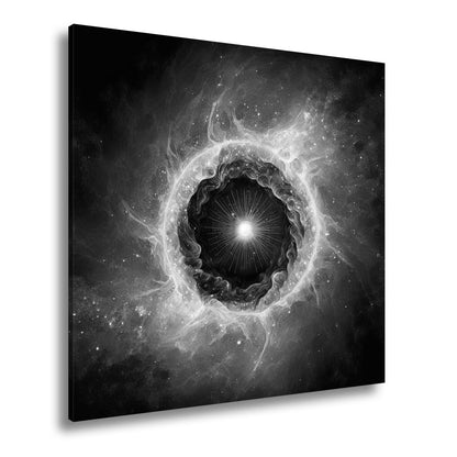 Leinwandbild Kosmisches Auge – Aus Licht und Nebel XXL Wandbild - deyoli
