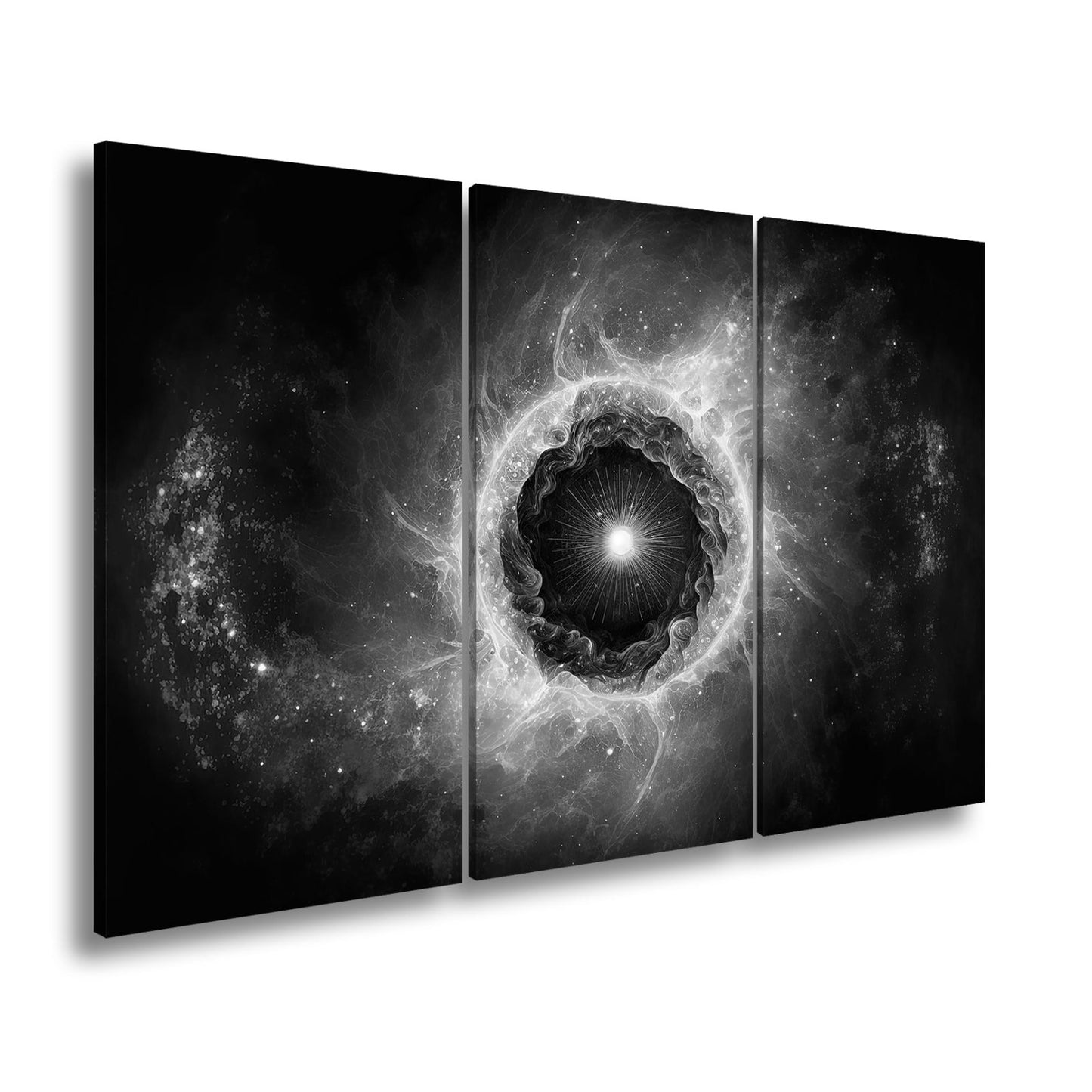 Leinwandbild Kosmisches Auge – Aus Licht und Nebel XXL Wandbild - deyoli
