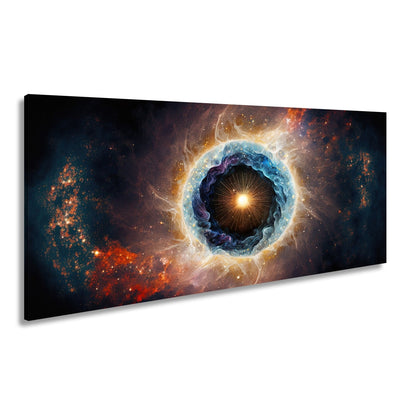 Leinwandbild Kosmisches Auge – Aus Licht und Nebel XXL Wandbild - deyoli