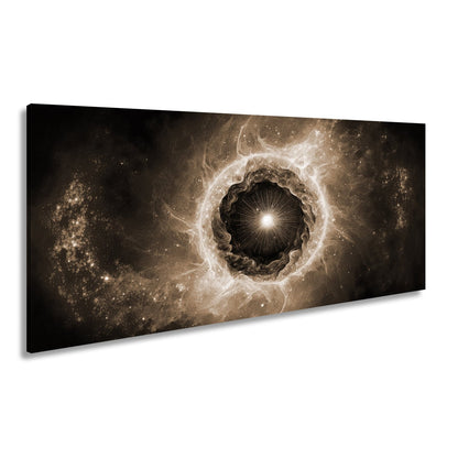 Leinwandbild Kosmisches Auge – Aus Licht und Nebel XXL Wandbild - deyoli