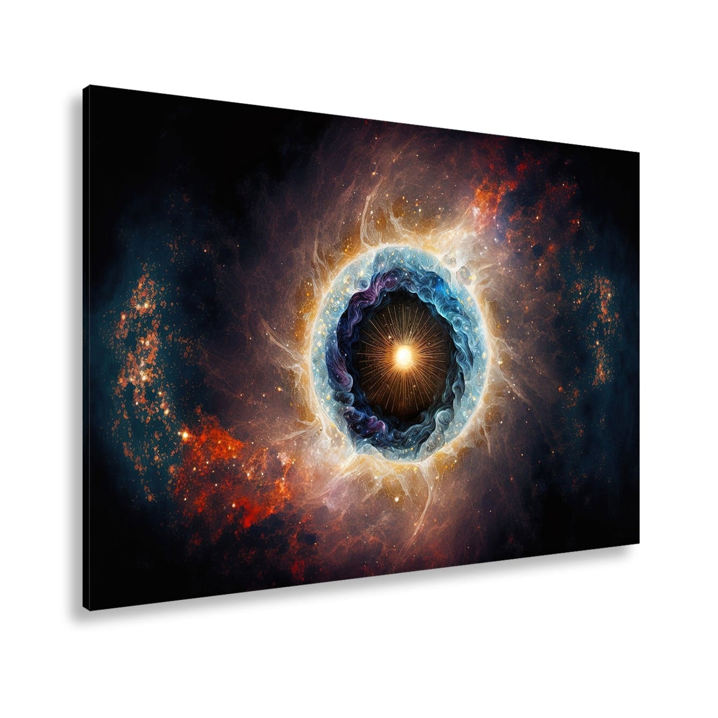 Leinwandbild Kosmisches Auge – Aus Licht und Nebel XXL Wandbild - deyoli
