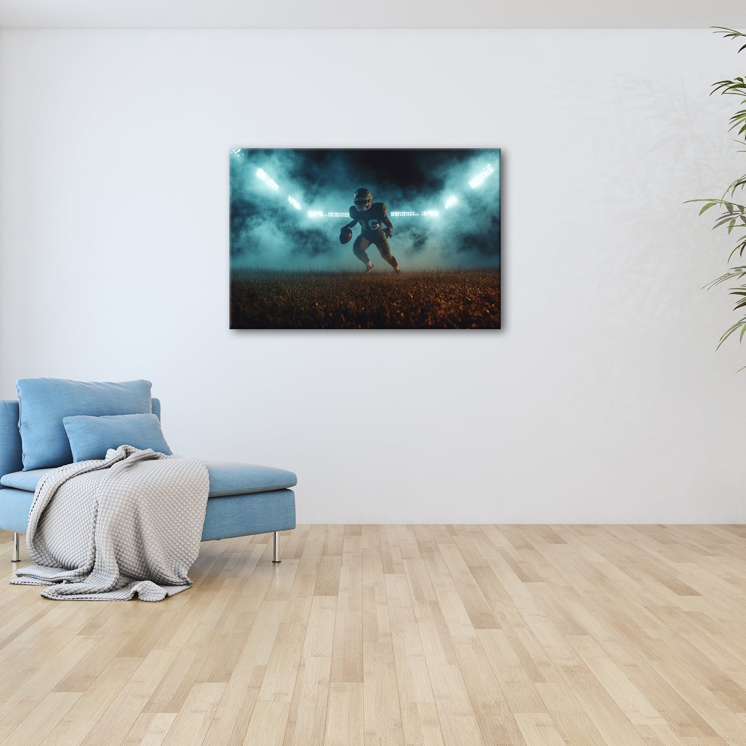 Leinwandbild Kraft in Bewegung – ein Moment vor dem großen Spiel. - deyoli