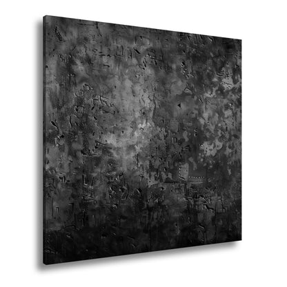 Leinwandbild Kupfer trifft Tiefe abstrakte Patina Blau Rost XXL – Abstrakte Kunst - deyoli
