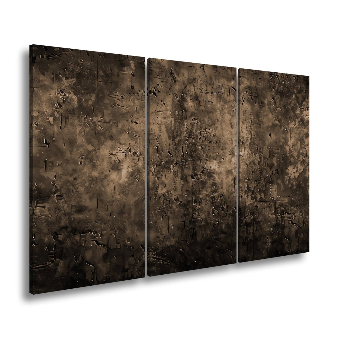 Leinwandbild Kupfer trifft Tiefe abstrakte Patina Blau Rost XXL – Abstrakte Kunst - deyoli