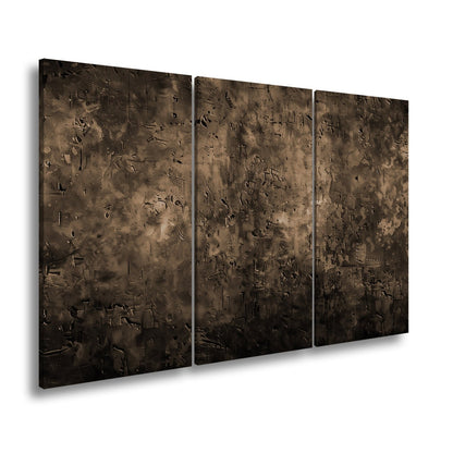 Leinwandbild Kupfer trifft Tiefe abstrakte Patina Blau Rost XXL – Abstrakte Kunst - deyoli