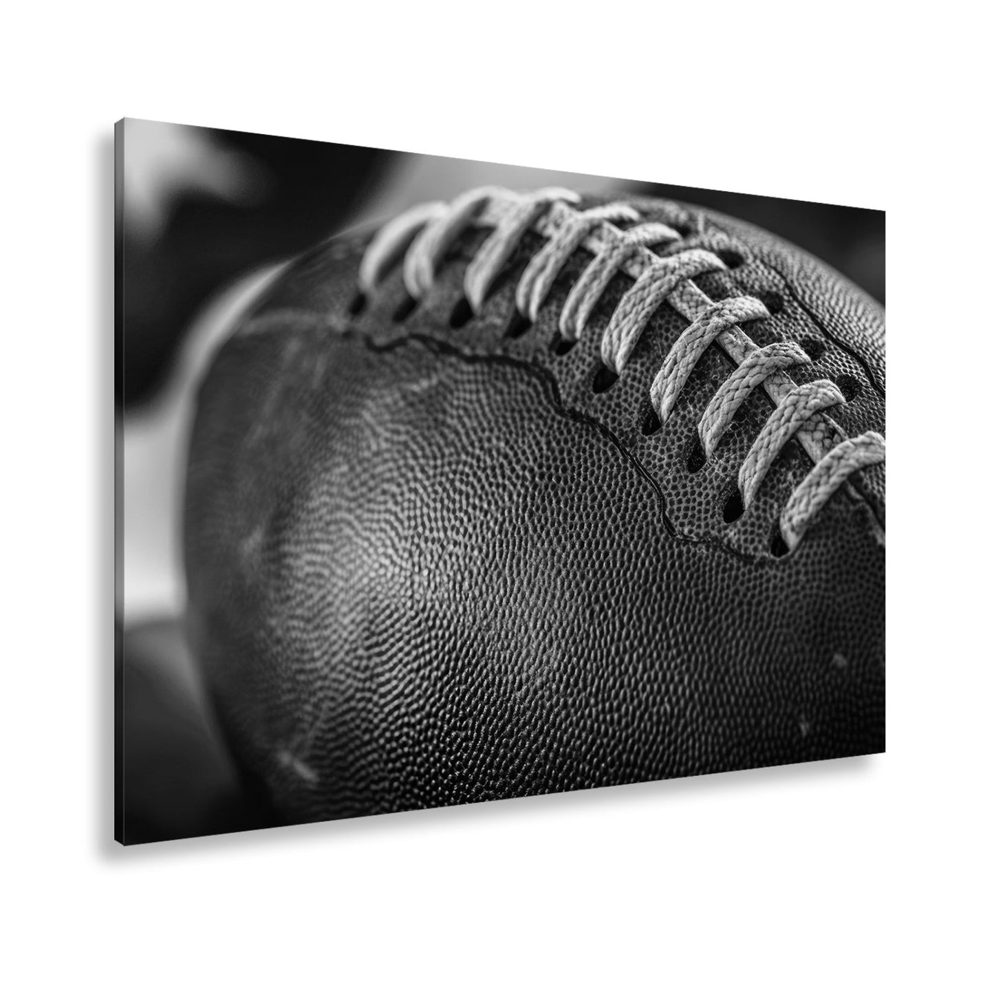 Leinwandbild Leder, Naht, Geschichte – Football ganz nah. - deyoli