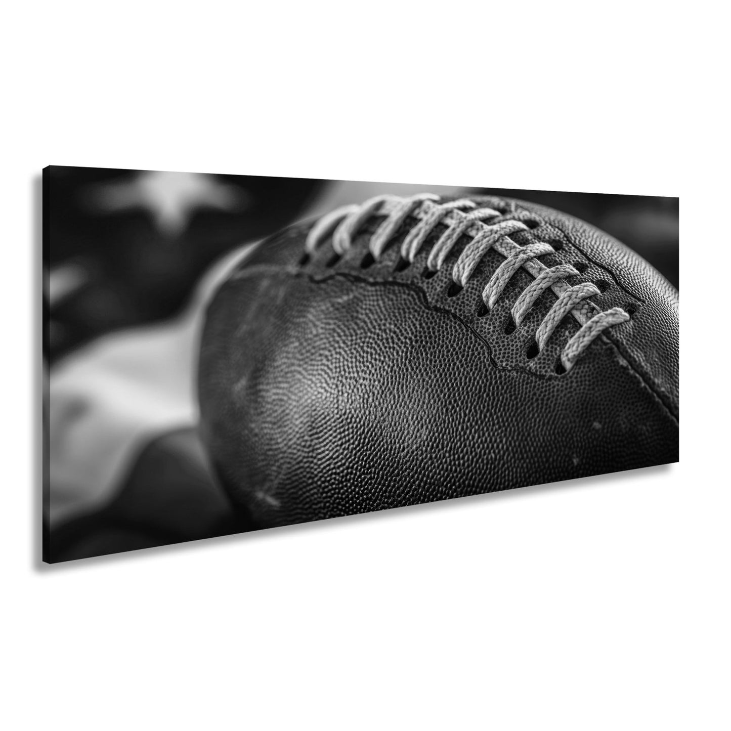 Leinwandbild Leder, Naht, Geschichte – Football ganz nah. - deyoli