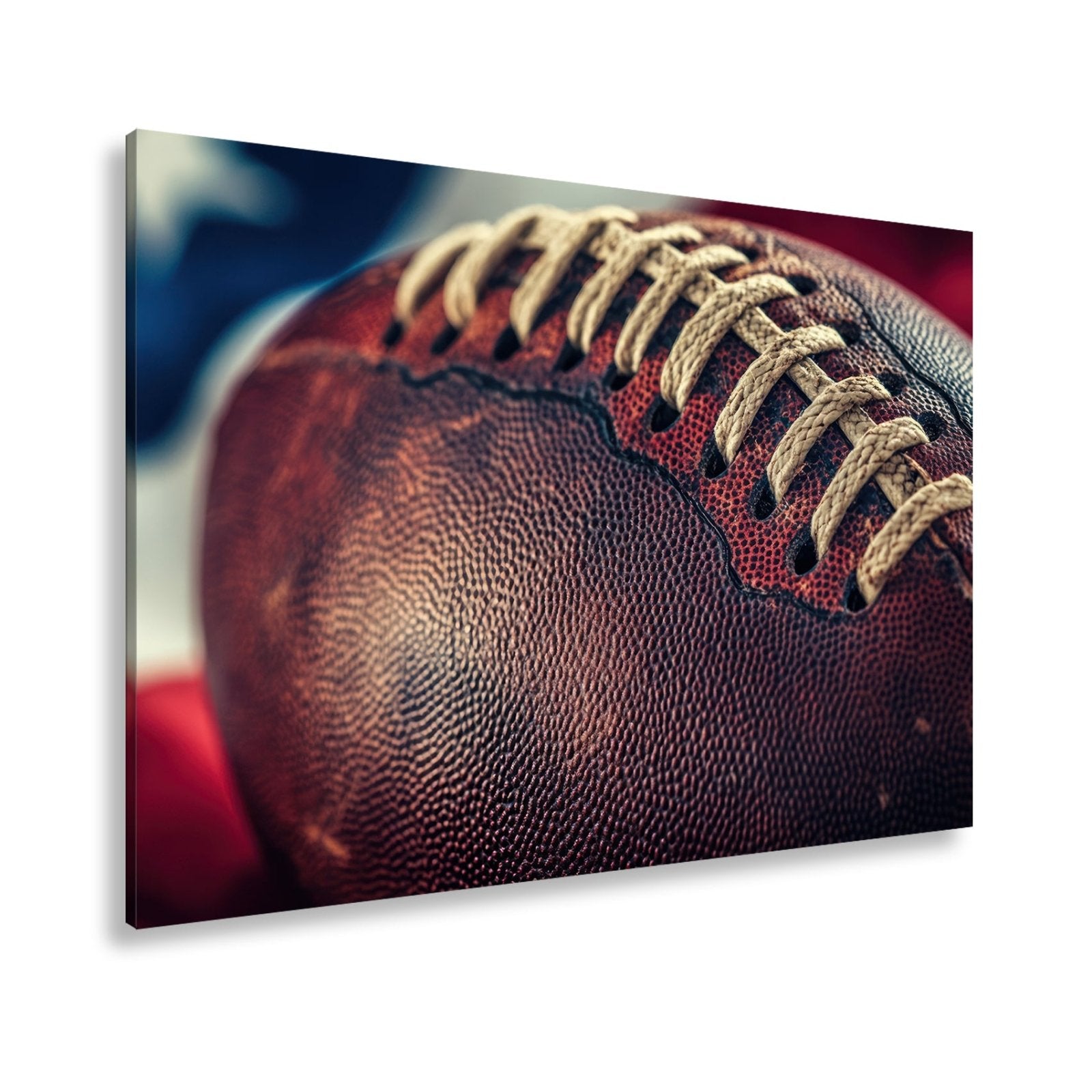 Leinwandbild Leder, Naht, Geschichte – Football ganz nah. - deyoli