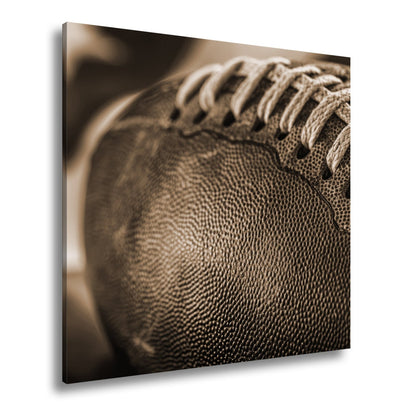 Leinwandbild Leder, Naht, Geschichte – Football ganz nah. - deyoli
