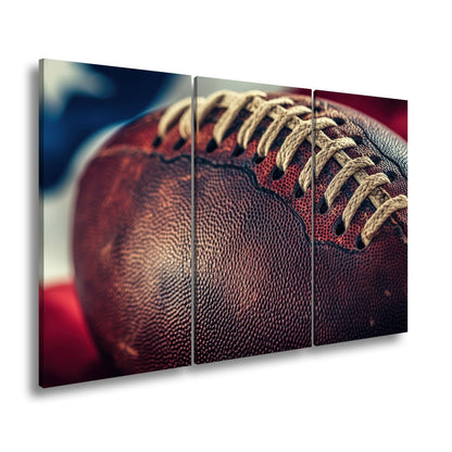 Leinwandbild Leder, Naht, Geschichte – Football ganz nah. - deyoli