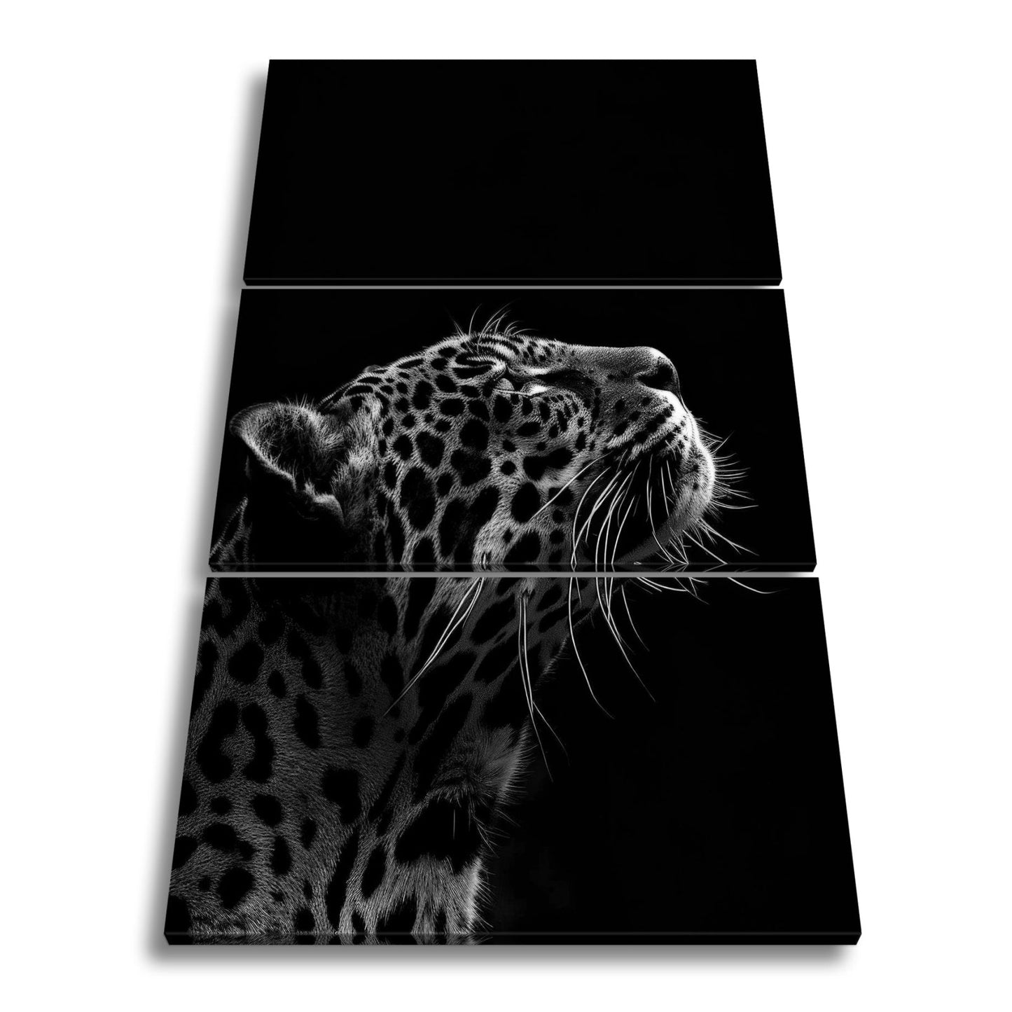 Leinwandbild Leopard im Licht – Stärke in stiller Kontur. - deyoli