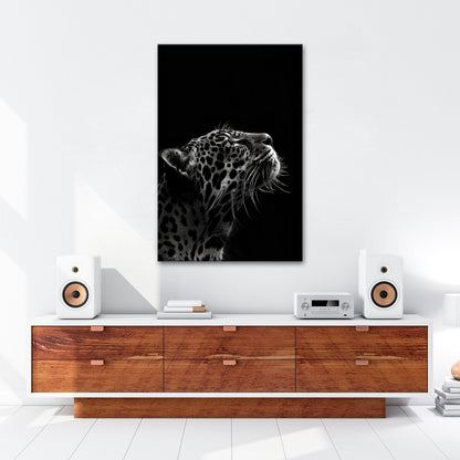 Leinwandbild Leopard im Licht – Stärke in stiller Kontur. - deyoli