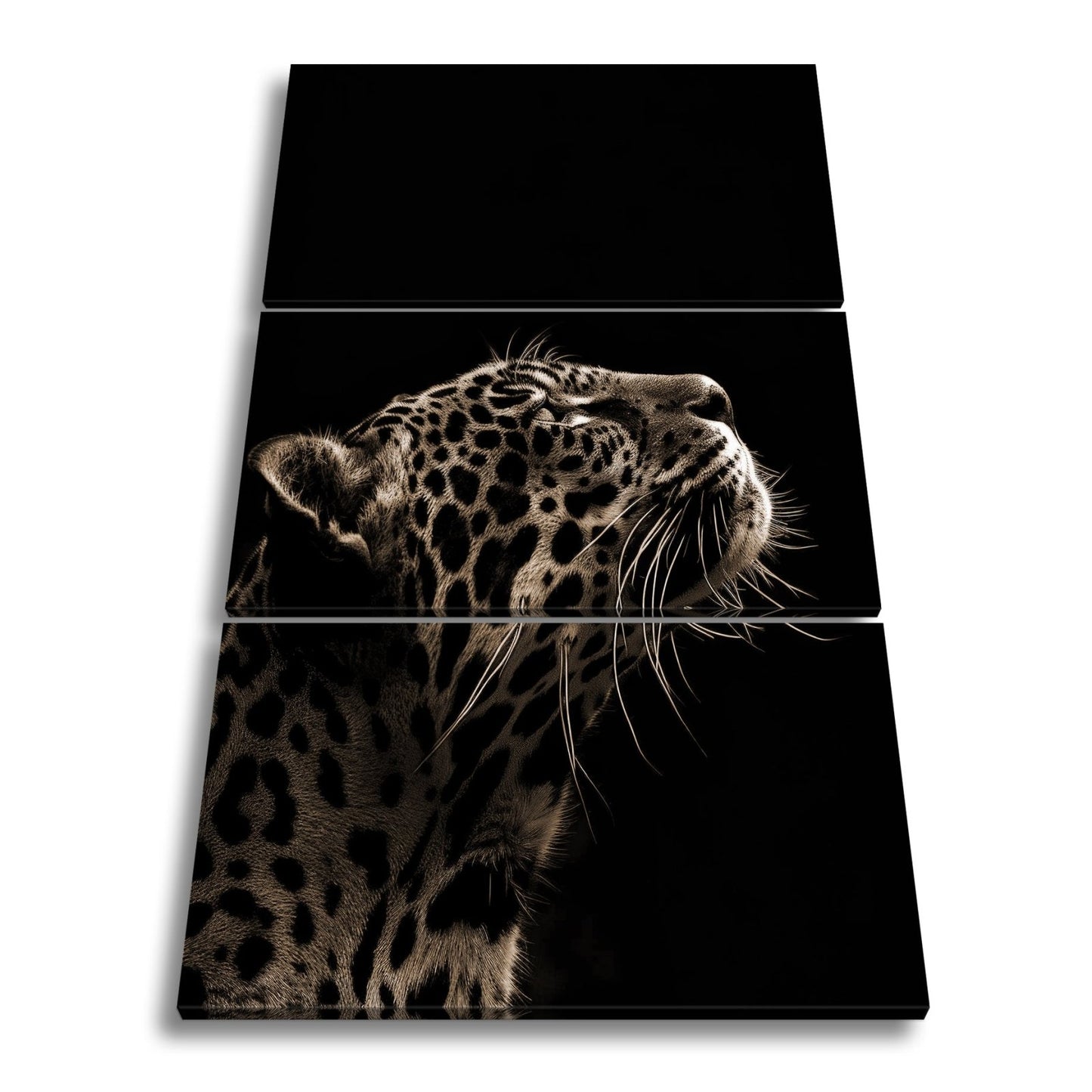 Leinwandbild Leopard im Licht – Stärke in stiller Kontur. - deyoli
