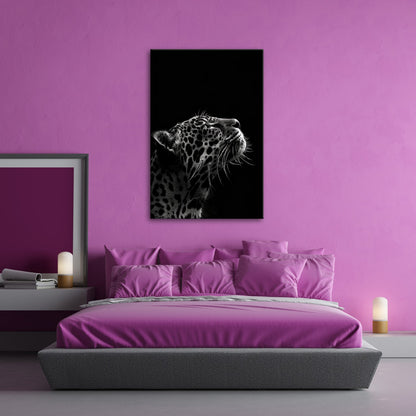 Leinwandbild Leopard im Licht – Stärke in stiller Kontur. - deyoli