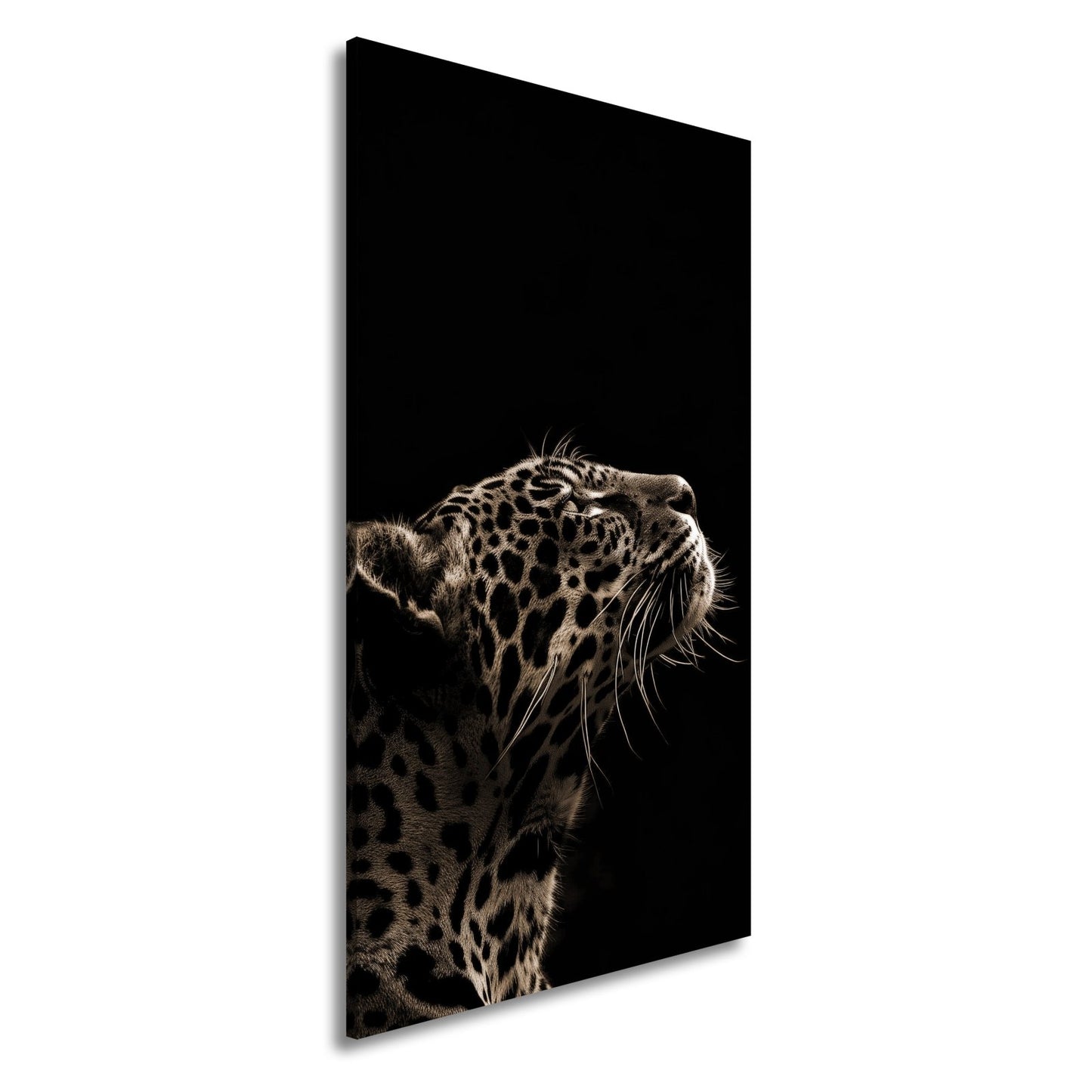 Leinwandbild Leopard im Licht – Stärke in stiller Kontur. - deyoli