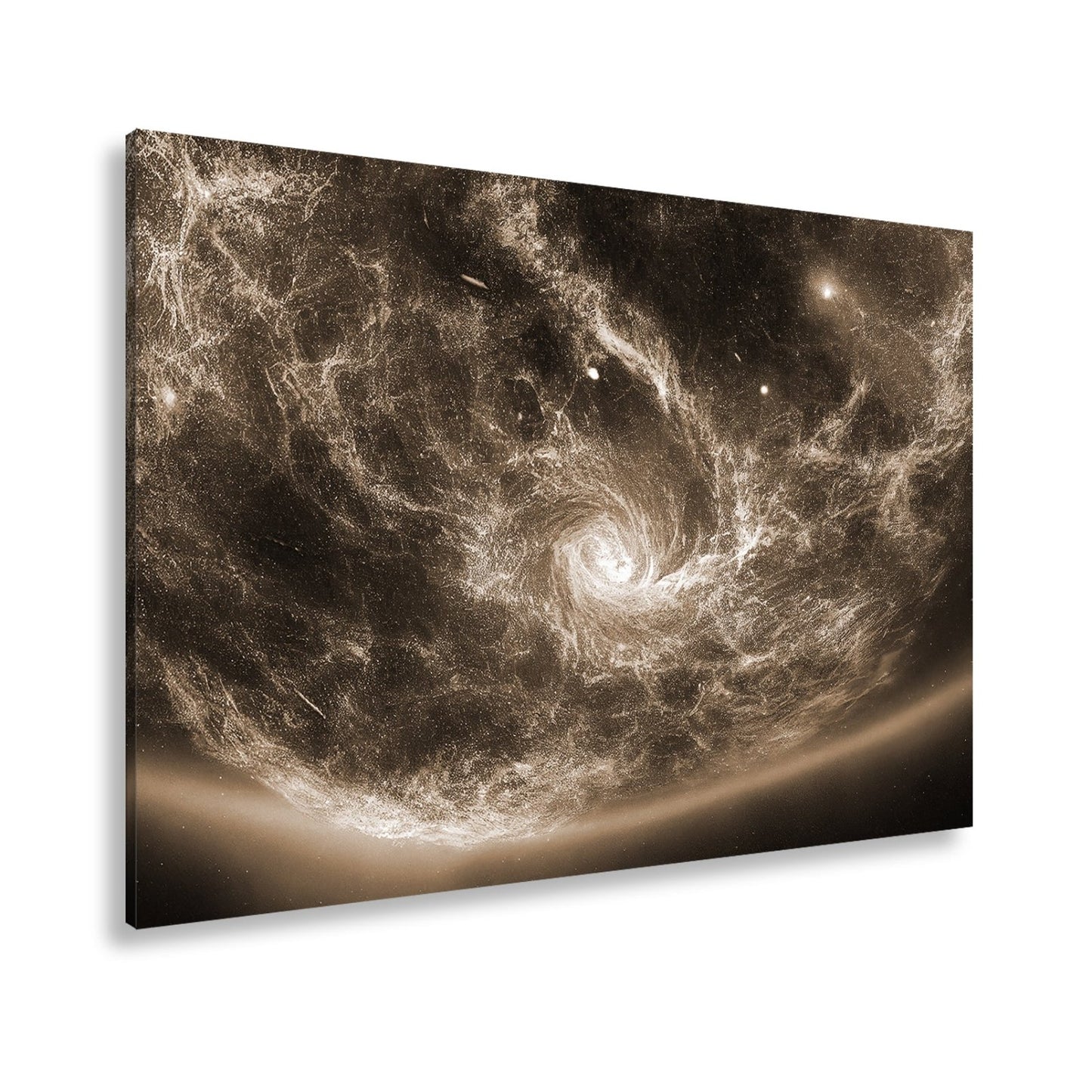 Leinwandbild Leuchtende Galaxie – Wirbelt durch das All XXL Wandbild - deyoli