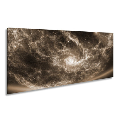 Leinwandbild Leuchtende Galaxie – Wirbelt durch das All XXL Wandbild - deyoli