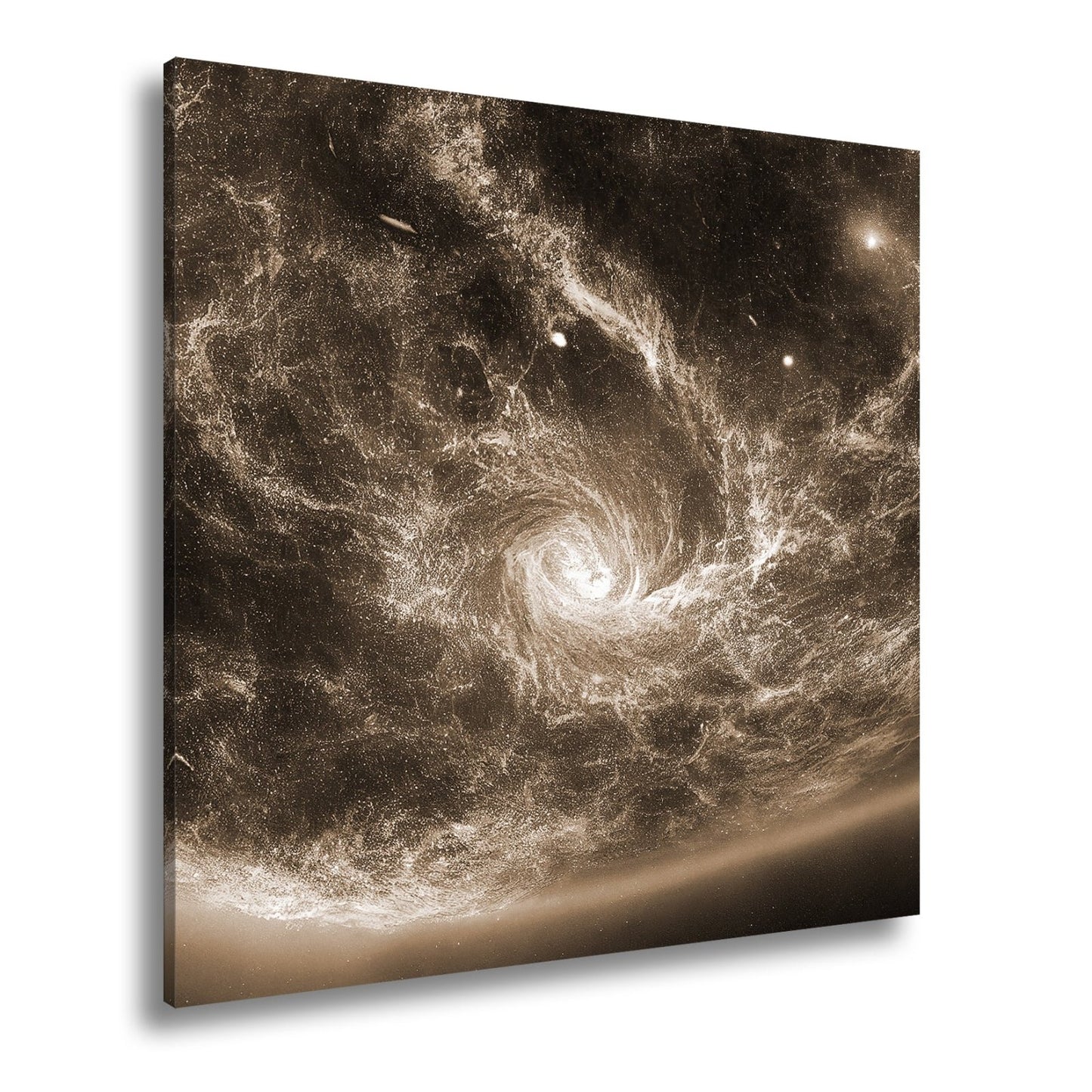 Leinwandbild Leuchtende Galaxie – Wirbelt durch das All XXL Wandbild - deyoli