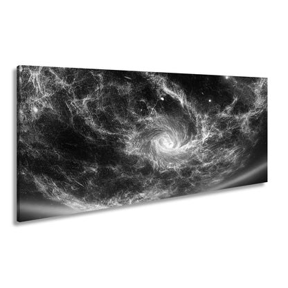 Leinwandbild Leuchtende Galaxie – Wirbelt durch das All XXL Wandbild - deyoli
