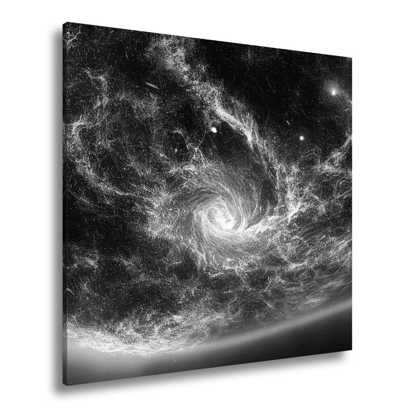 Leinwandbild Leuchtende Galaxie – Wirbelt durch das All XXL Wandbild - deyoli