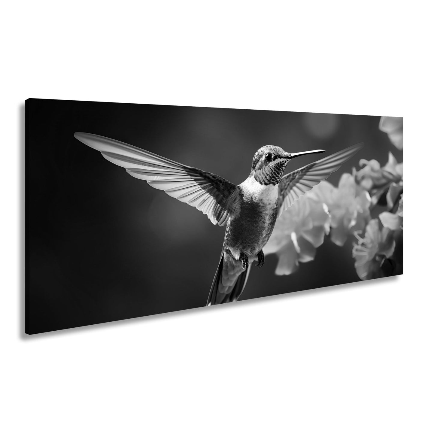 Leinwandbild Leuchtender Flug – der Kolibri als schwebendes Farbenspiel. - deyoli