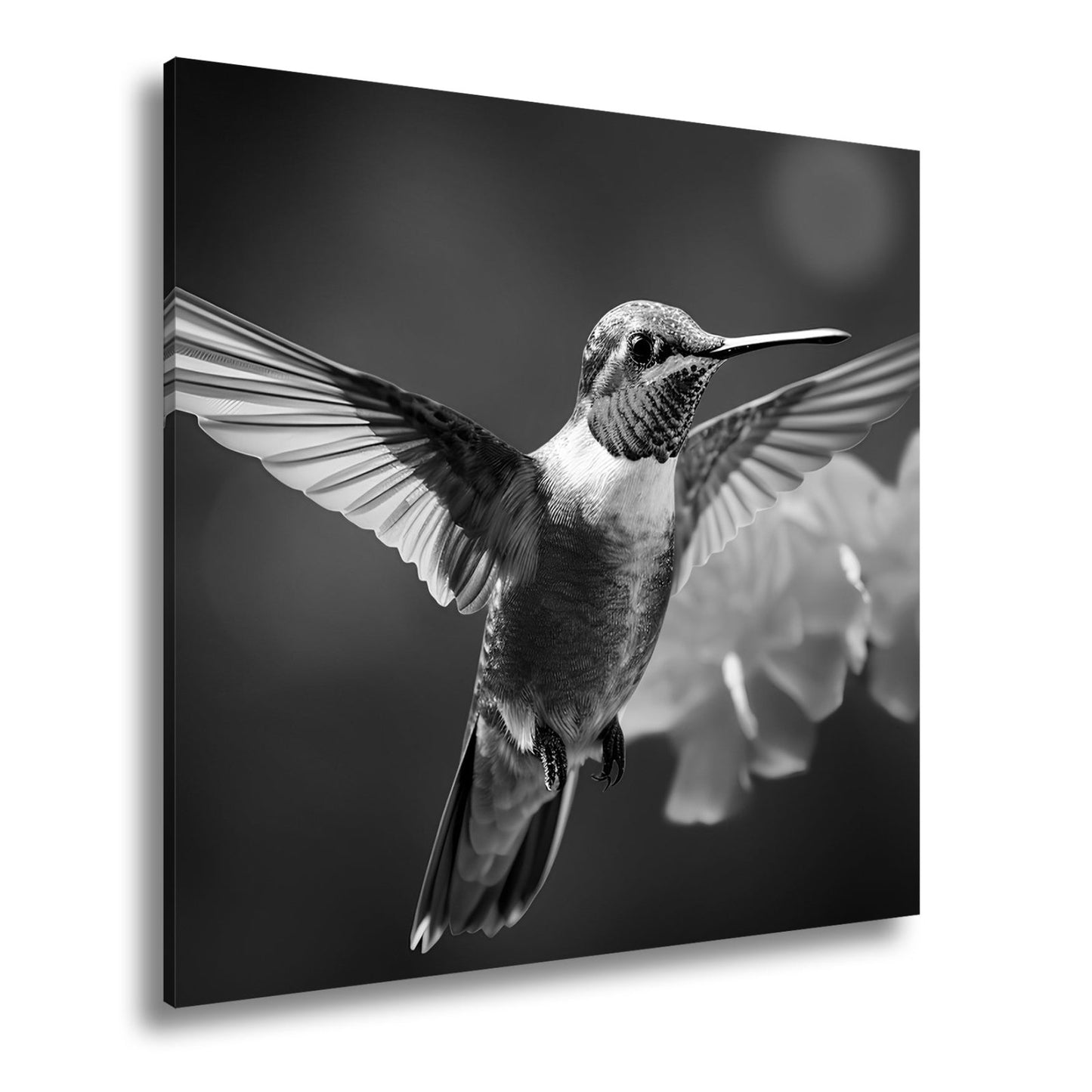 Leinwandbild Leuchtender Flug – der Kolibri als schwebendes Farbenspiel. - deyoli