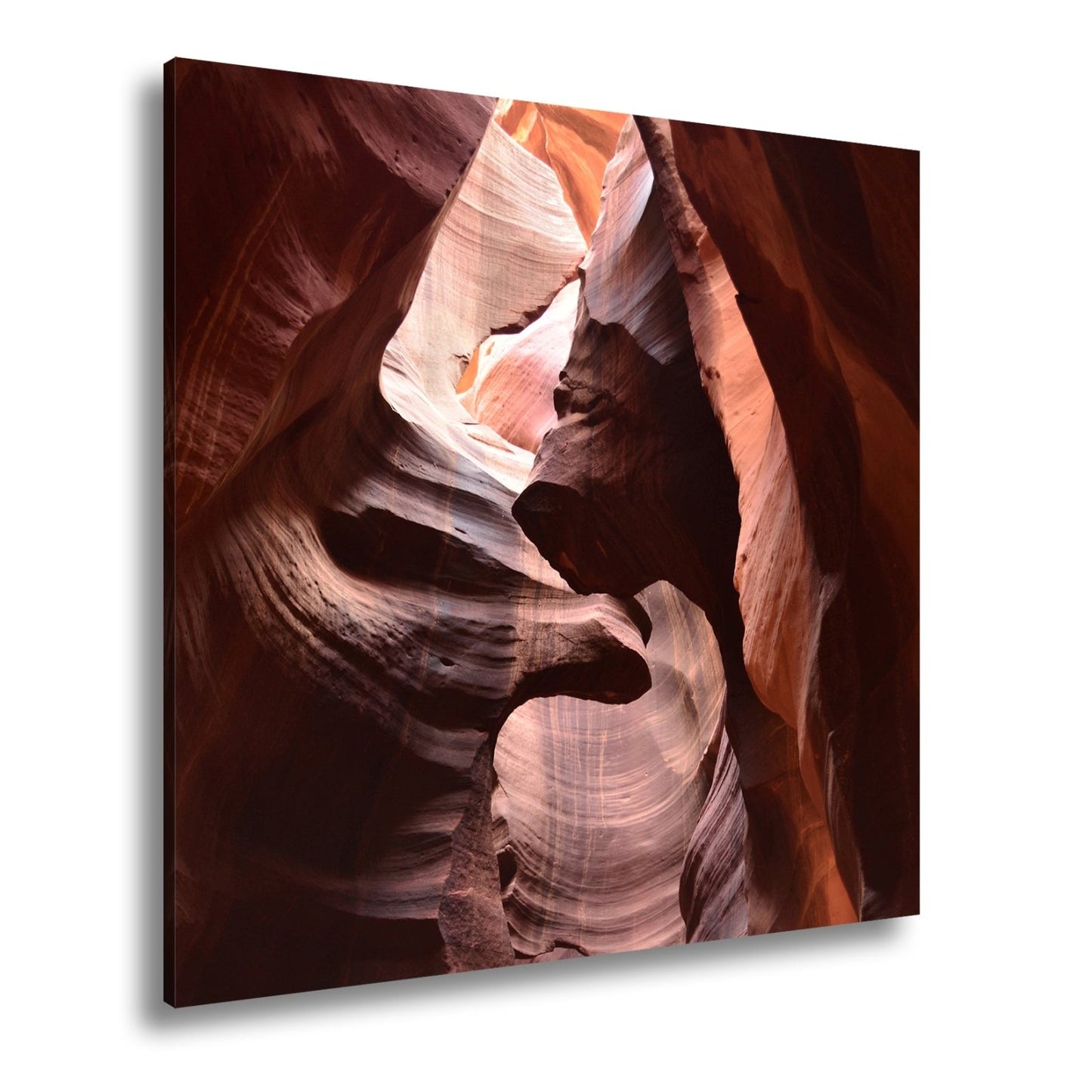 Leinwandbild Lichtdurchflutete Sandsteinwände formen magische Canyonlinien - deyoli