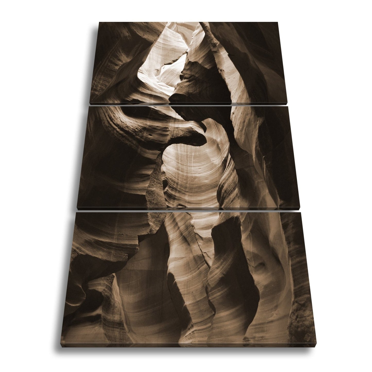 Leinwandbild Lichtdurchflutete Sandsteinwände formen magische Canyonlinien - deyoli