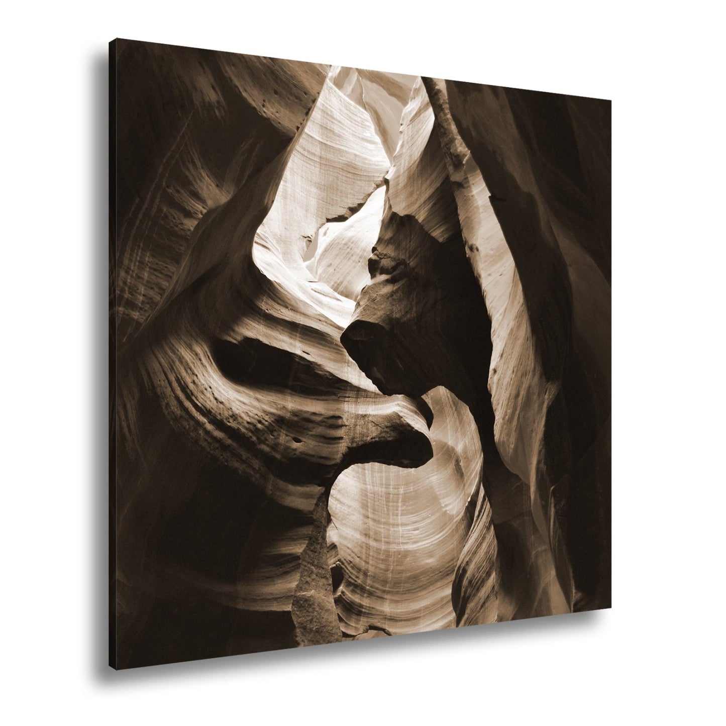 Leinwandbild Lichtdurchflutete Sandsteinwände formen magische Canyonlinien - deyoli