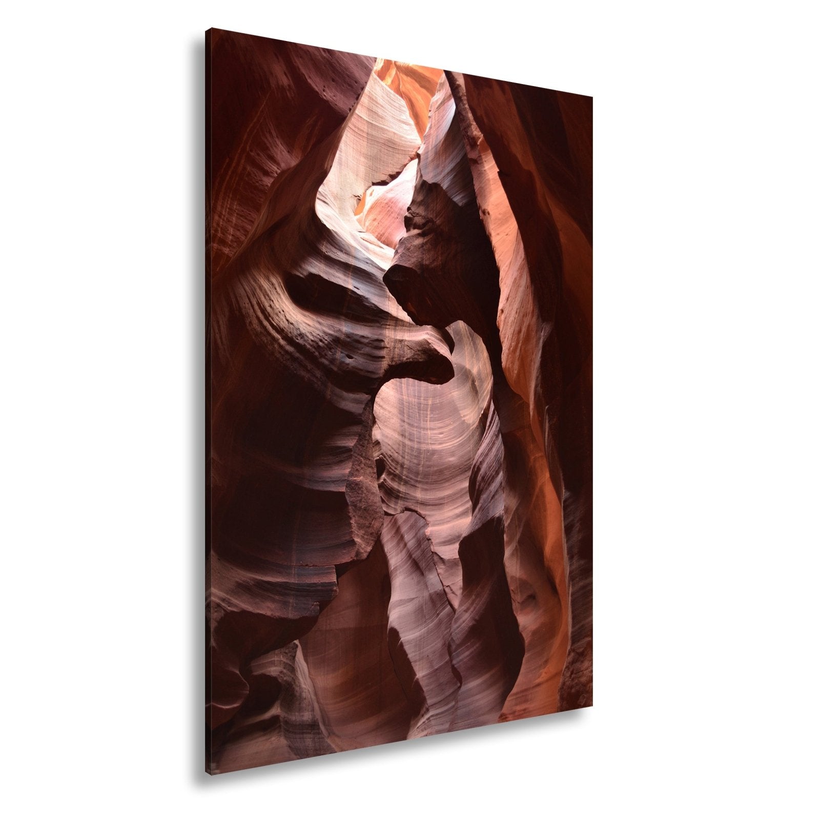 Leinwandbild Lichtdurchflutete Sandsteinwände formen magische Canyonlinien - deyoli