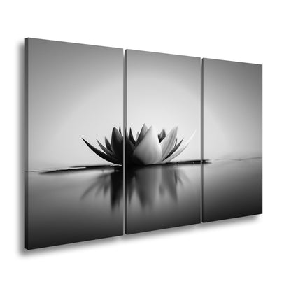 Leinwandbild Lotus im Morgenglühen – still, edel, vollkommen im Licht. - deyoli
