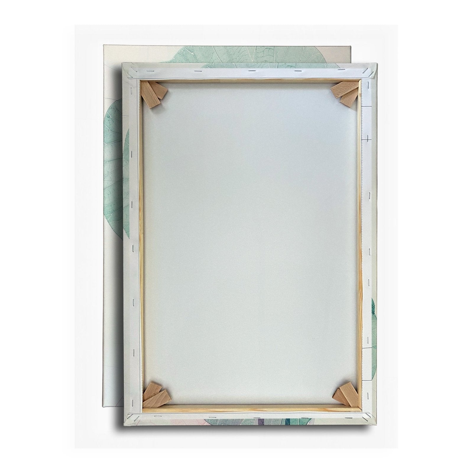 Leinwandbild Lotuspoesie – filigrane Blüten auf zarten Aquarelladern. - deyoli