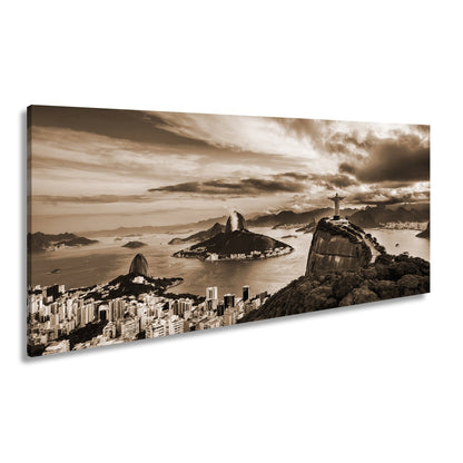 Leinwandbild Majestätische Weite über Rio de Janeiro – Panorama XXL - deyoli