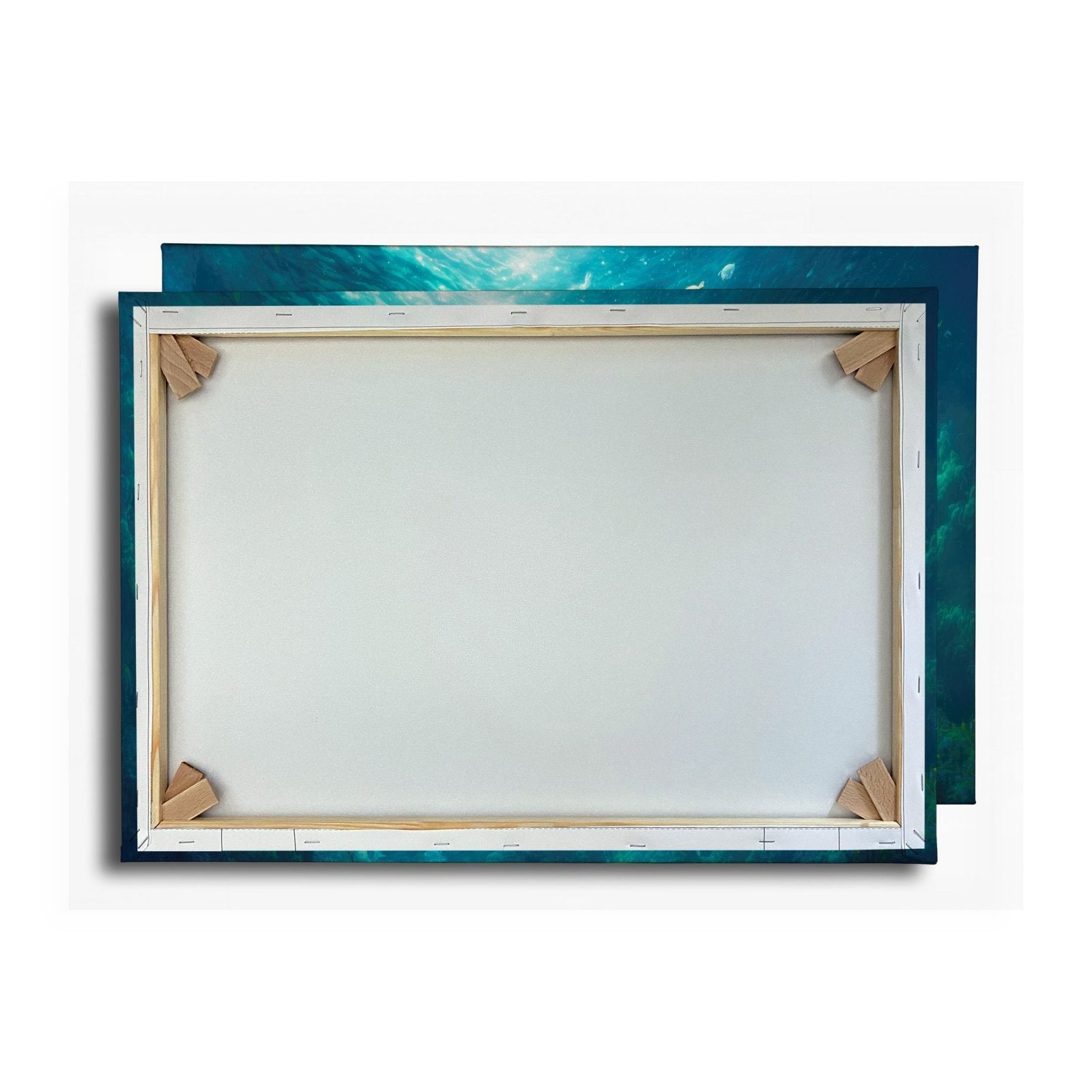Leinwandbild Meerjungfrau im schimmernden blauen Licht XXL – Fantasy Wandbild - deyoli