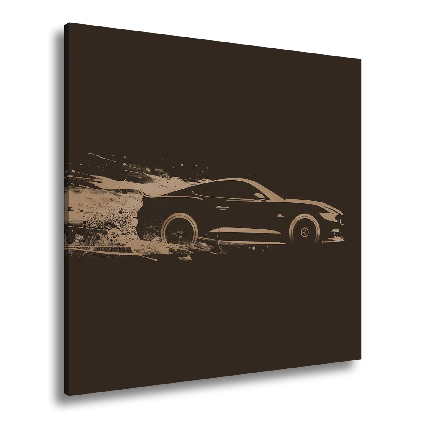 Leinwandbild Muscle Car – Stylisierte Speed - Explosion in Bewegung XXL - deyoli