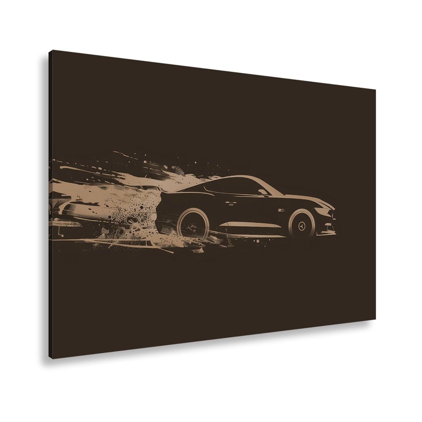 Leinwandbild Muscle Car – Stylisierte Speed - Explosion in Bewegung XXL - deyoli