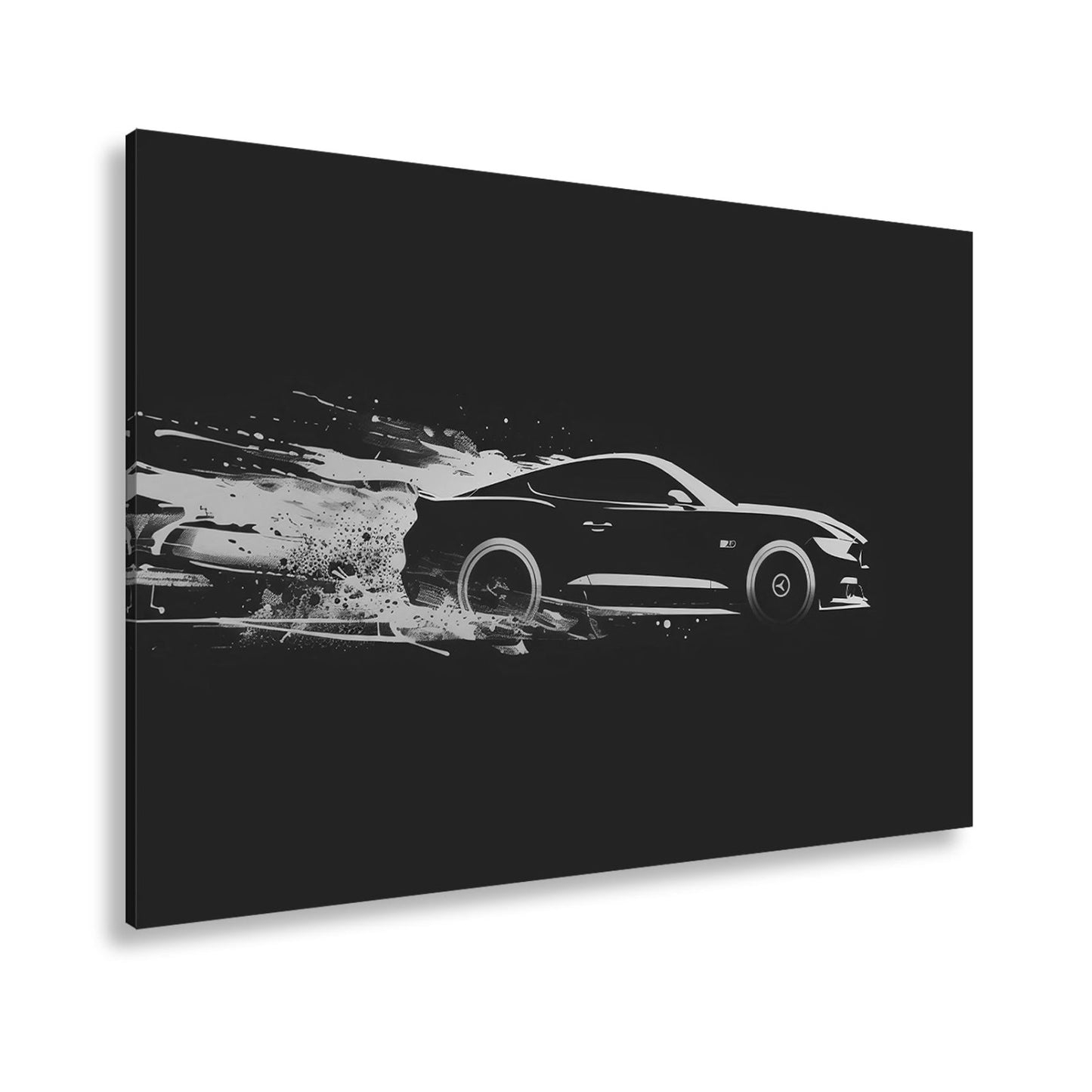 Leinwandbild Muscle Car – Stylisierte Speed - Explosion in Bewegung XXL - deyoli